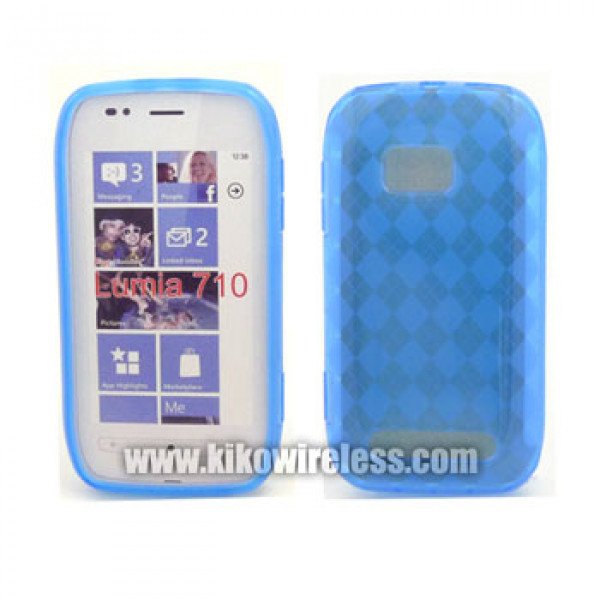 Wholesale Gel Case  for Nokia Lumia 710(Blue)